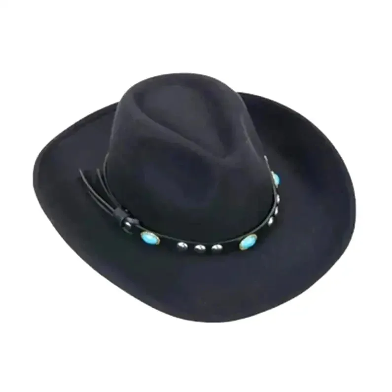 Black Cowboy Straw Hat Black Cowboy Straw Hat, men's cowboy hat