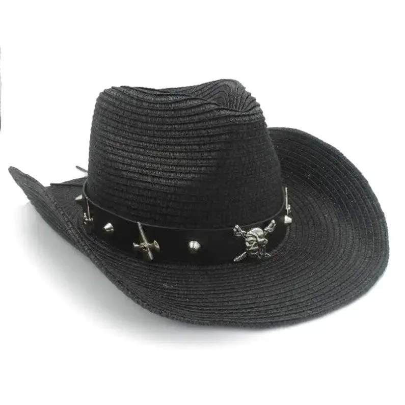 Black Straw Cowboy Hat Black Straw Cowboy Hat, men's cowboy hat