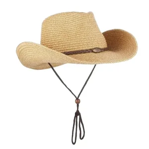 Cowboy Hat With String, men's cowboy hat