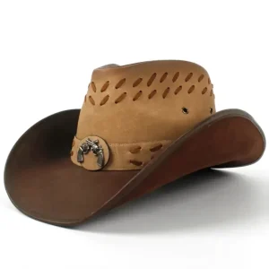 Leather Mens Cowboy Hats, leather cowboy hat