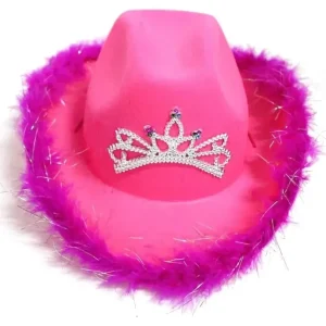 Pink Fluffy Cowboy Hat, men's cowboy hat