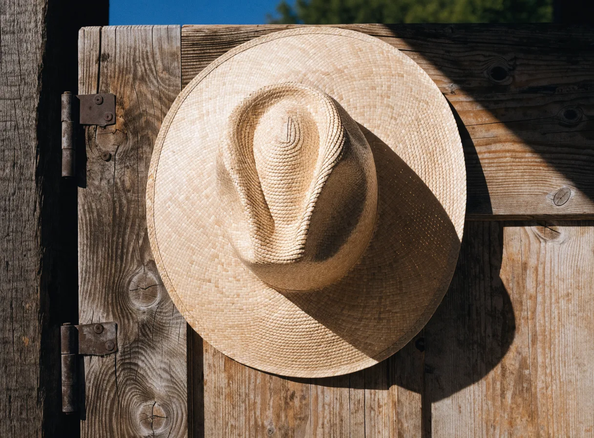 Straw cowboy hats